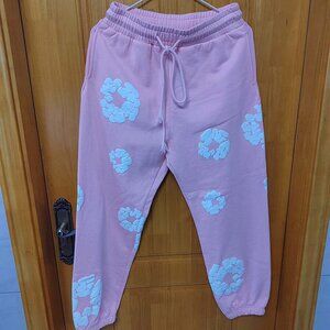 Denim Tears The Cotton Wreath Sweatpants Pink